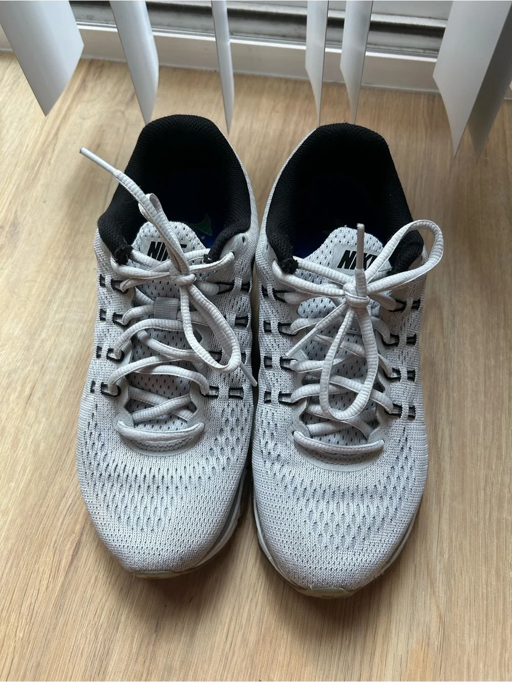 Nike Black and White Knit Training Sneakers